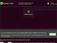 Tablet Screenshot of mizrahilaw.com
